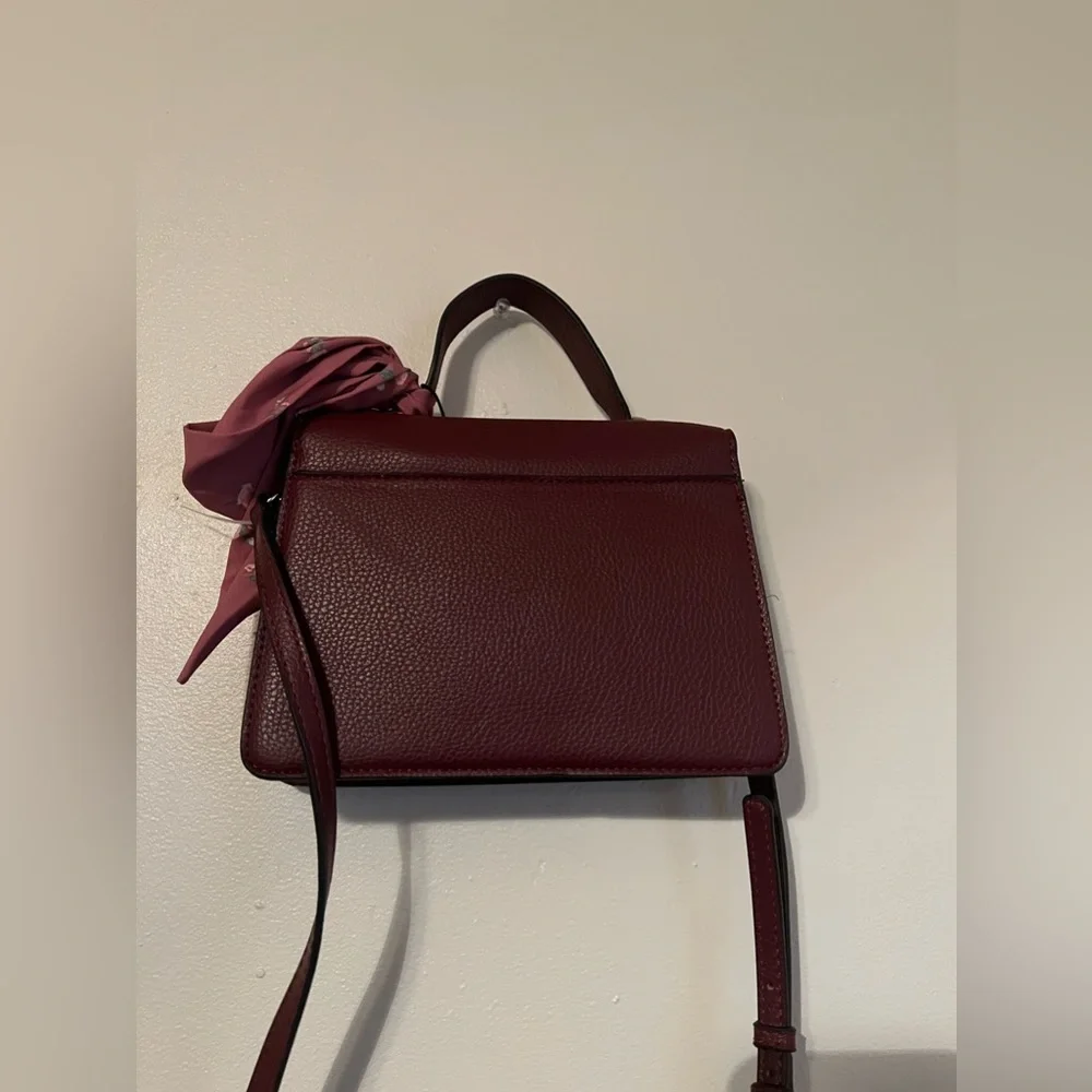 Steve Madden Bjill Top Handle Maroon Purse - Picture 4 of 11
